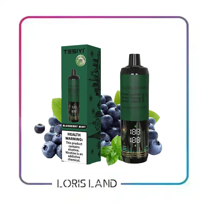 ویپ یکبار مصرف بلوبری نعنا تی سی 35 هزار پاف